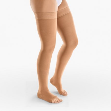 Thigh length compression stockings without toes (Ccl.2)