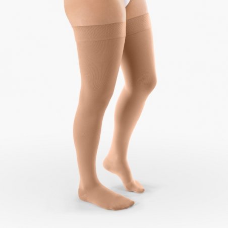 Thigh length compression stockings (Ccl.1) closed toe