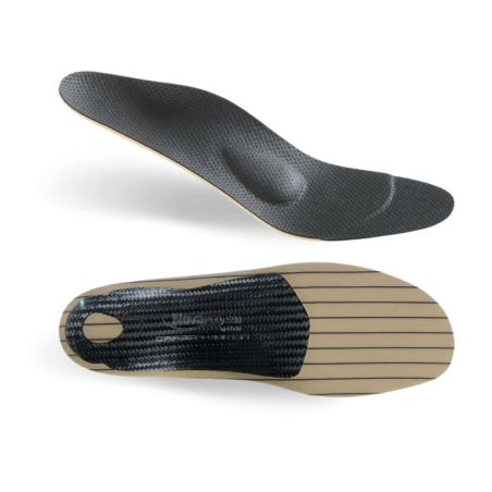 Carbon fiber insoles for classic footwear