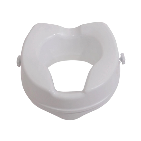 Raised toilet seat (without lid)